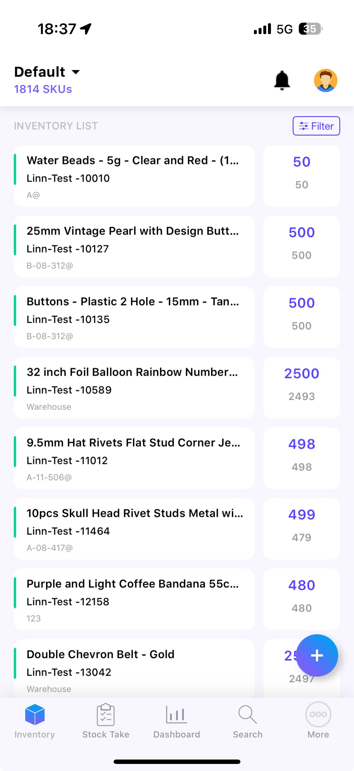 Inventory List